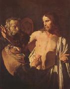 Gerrit van Honthorst The Incredulithy of St Thomas (mk08) oil painting on canvas